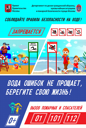 Соблюдайте правила безопасности на воде!